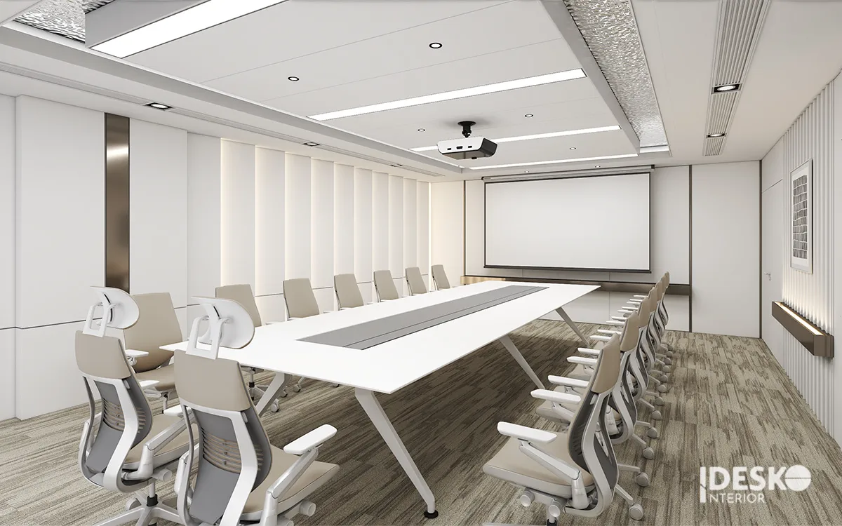Bố trí nội thất trong thiết kế phòng họp văn phòng Evergreen