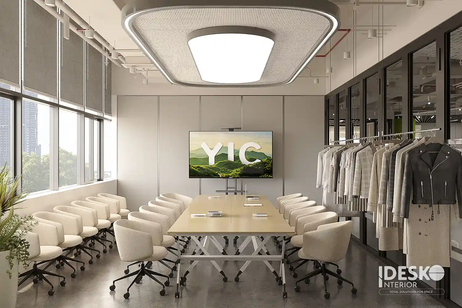 Thiết kế phòng họp YIC ONE đa năng với diện tích phù hợp