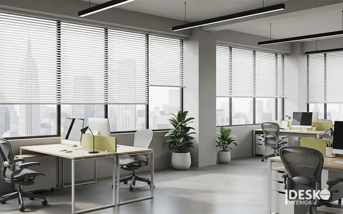 Lắp đặt rèm sáo nhôm cho không gian làm việc