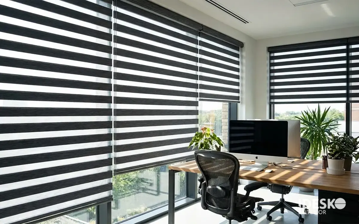 Lắp đặt rèm cầu vồng trong văn phòng