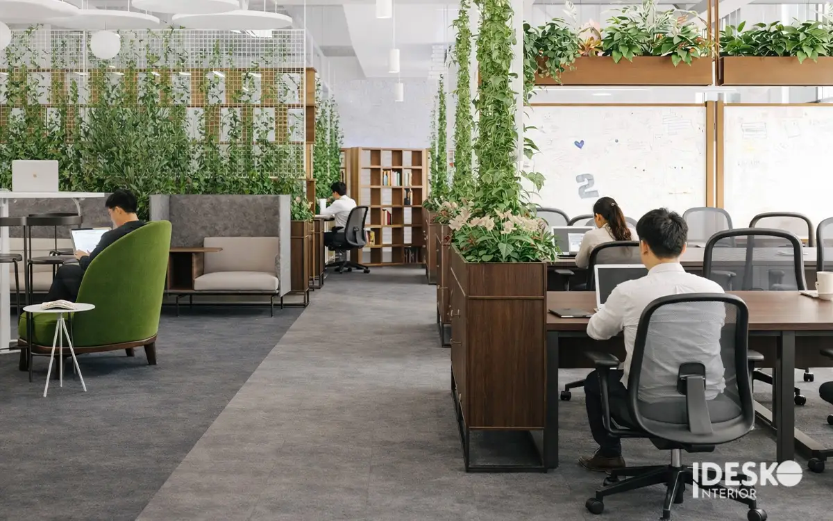 Xu hướng thiết kế nội thất văn phòng xanh