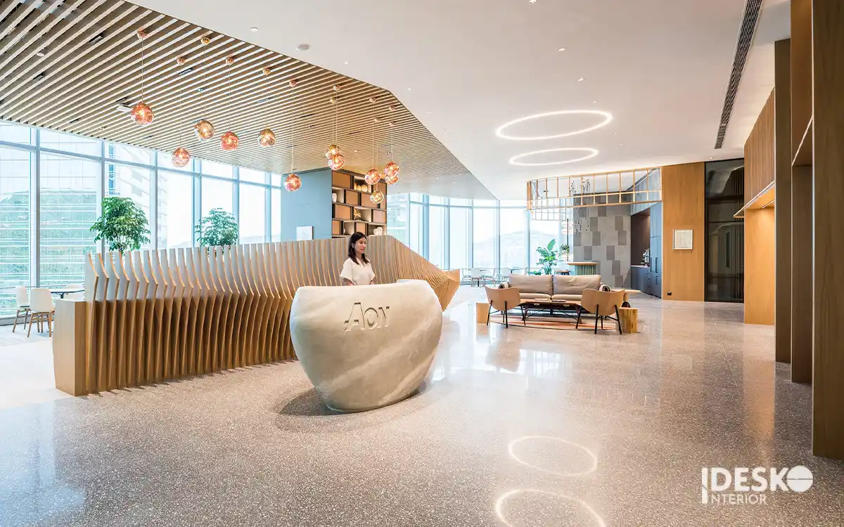 Thiết kế quầy lễ tân đẹp và độc đáo 19