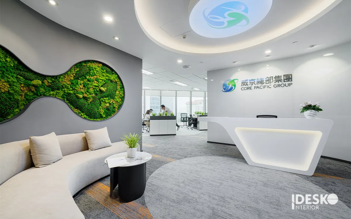 Thiết kế quầy lễ tân đẹp và độc đáo 2