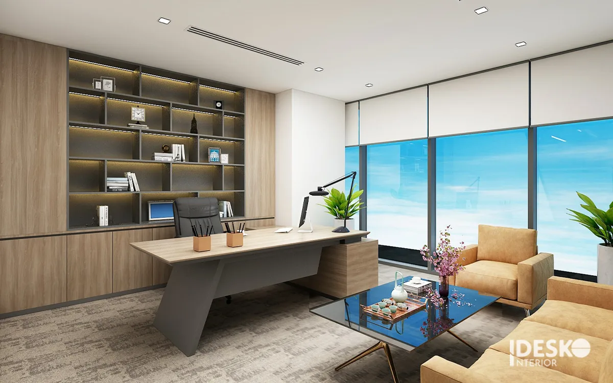Thiết kế phòng giám đốc sang trọng, riêng tư