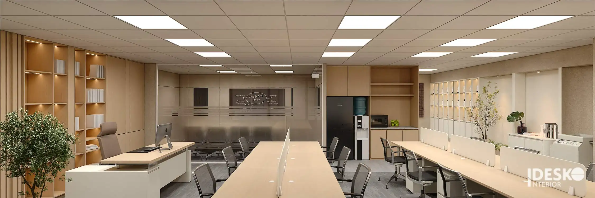 Dự án văn phòng Lubylab do Idesko thiết kế và thi công tại tòa nhà Pearl Tower (Mỹ Đình Pearl)