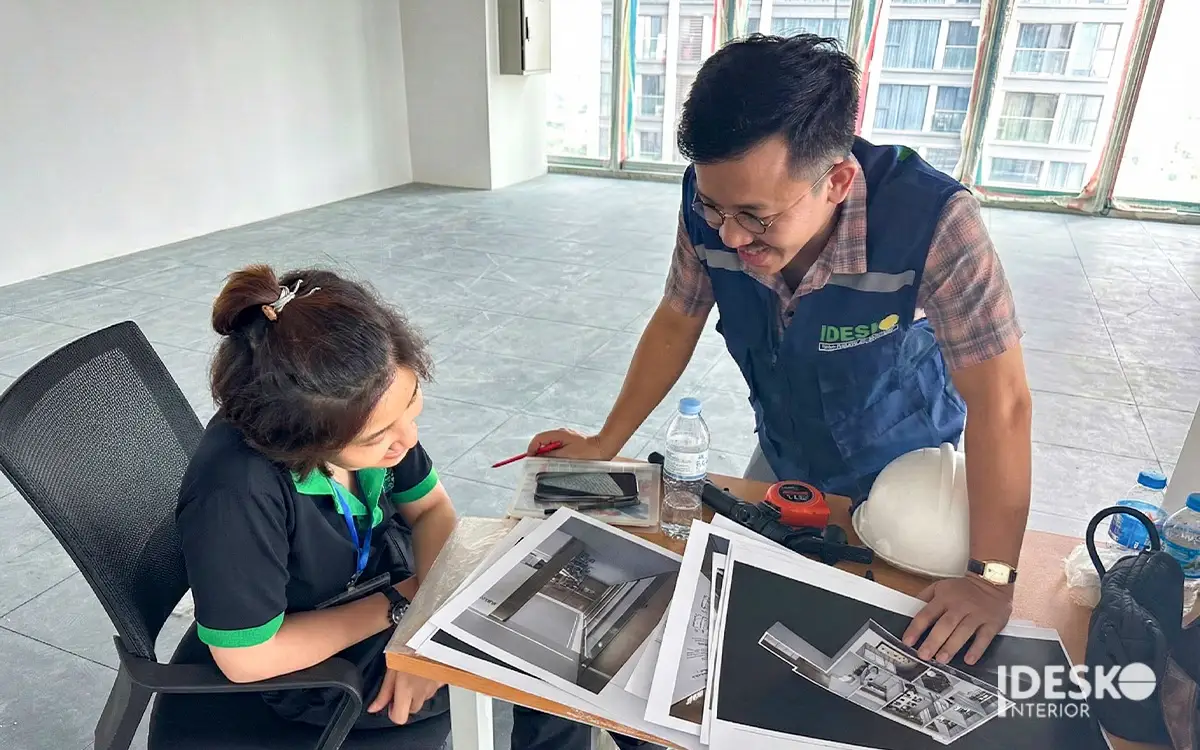 Đảm bảo thi công bám sát bản vẽ văn phòng