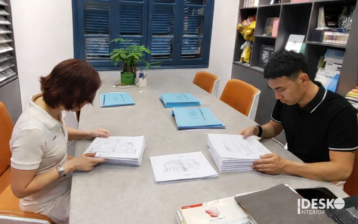 Chuẩn bị bản vẽ và hồ sơ hoàn công văn phòng