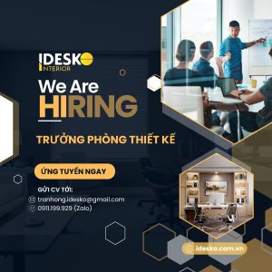 Idesko tuyển dụng Trưởng Phòng Thiết Kế. Op2