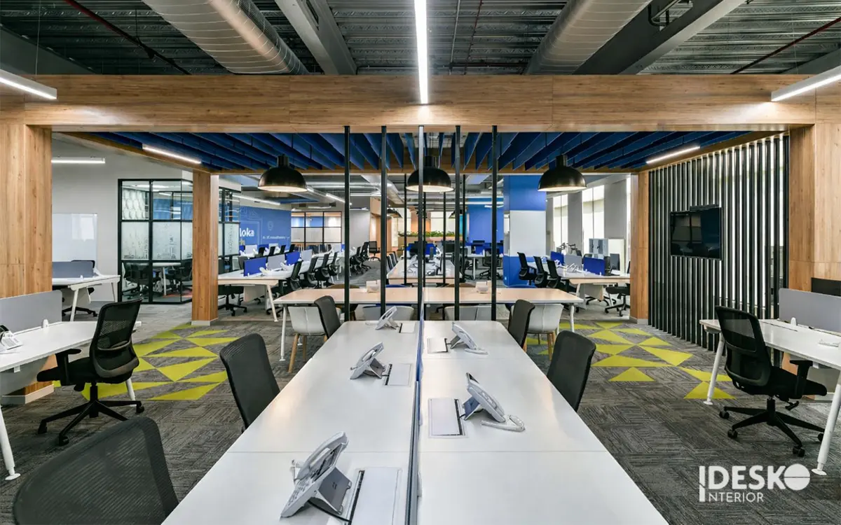 Không gian mở là tối ưu diện tích, tạo sự thông thoáng, tăng cường tương tác giữa nhân viên và thúc đẩy văn hóa làm việc cởi mở