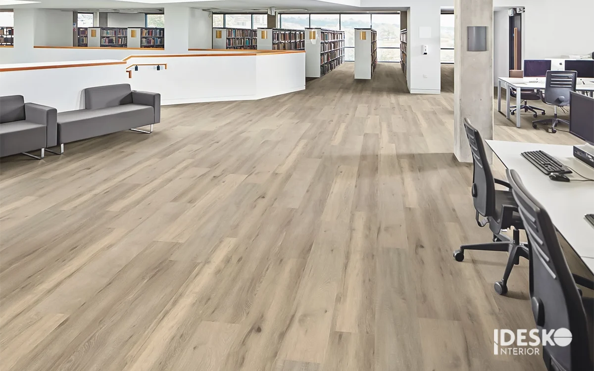 Văn phòng sử dụng sàn nhựa vinyl giả gỗ
