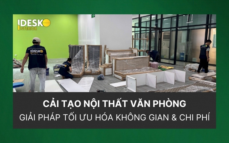 Cải tạo nội thất văn phòng - Giải pháp tối ưu không gian và chi phí