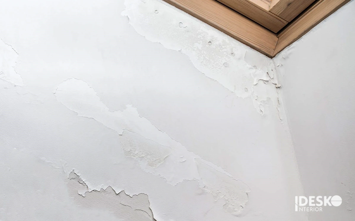 Tường văn phòng bị bong tróc