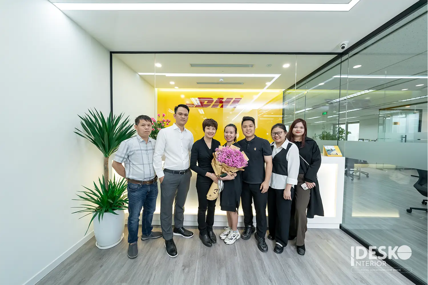 Idesko bàn giao văn phòng công ty giao vận DHL, sẵn sàng đưa vào sử dụng cho khách hàng