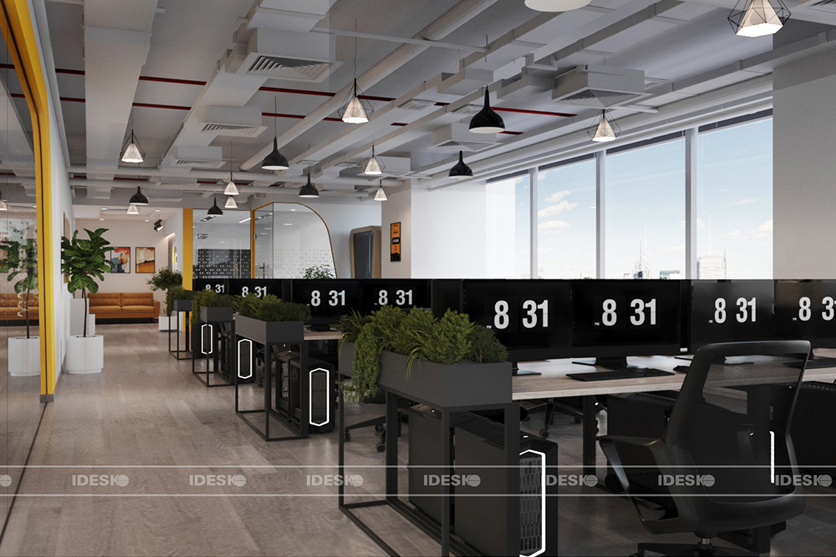 Văn phòng GTE Localize diện tích 200m² được thiết kế và thi công bởi Idesko