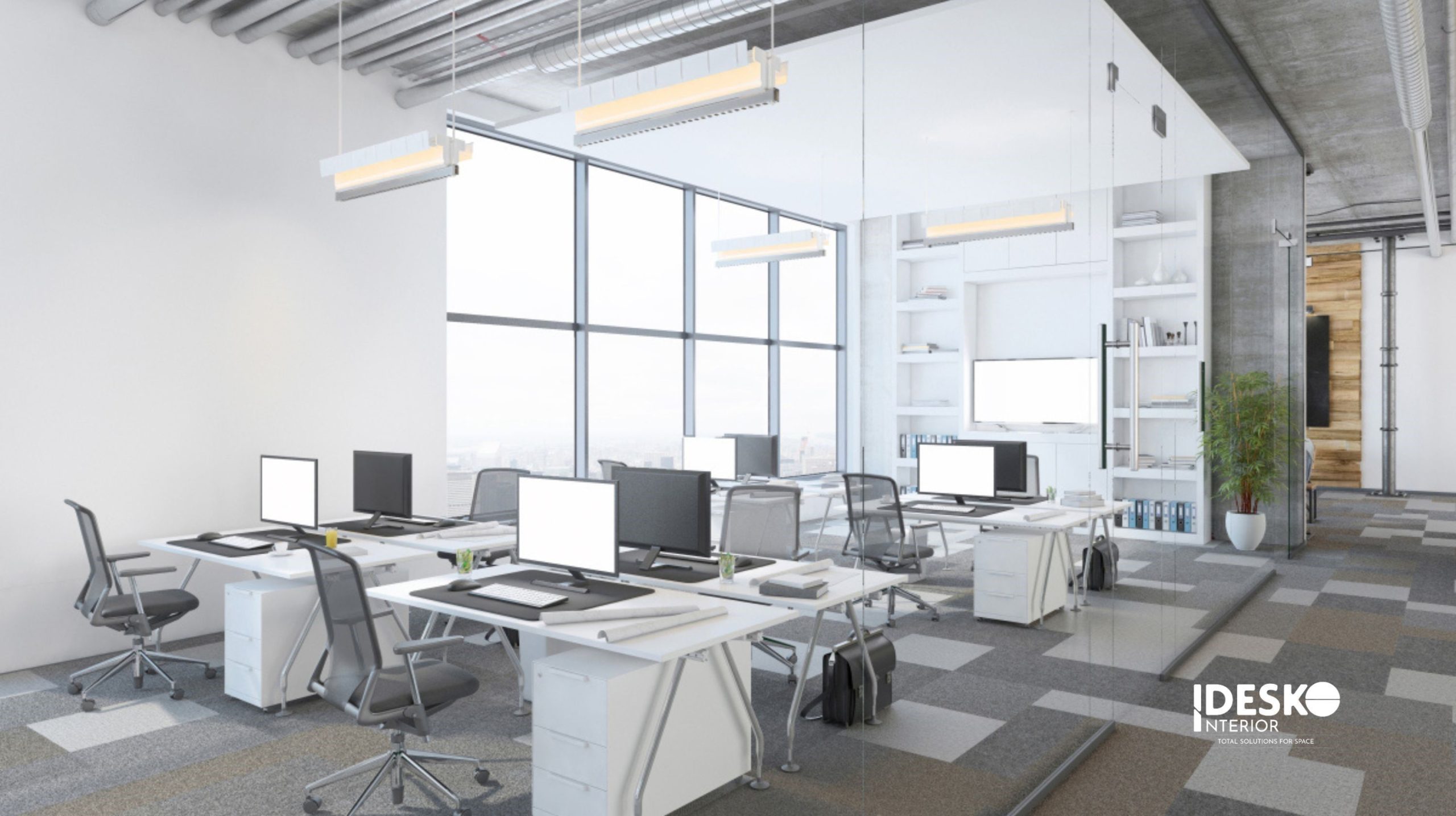 Văn phòng tối giản 200m² – Tạo sự gọn gàng, tinh tế và dễ tập trung