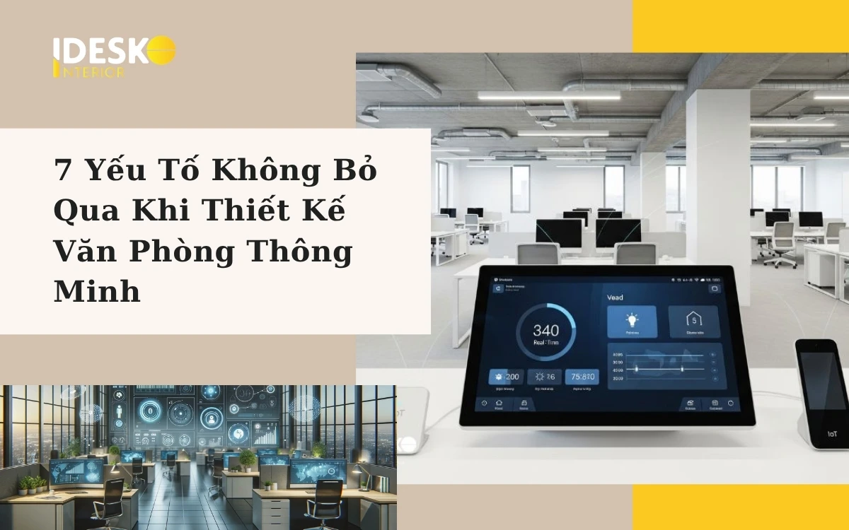 7 yếu tố không thể thiếu khi thiết kế văn phòng thông minh