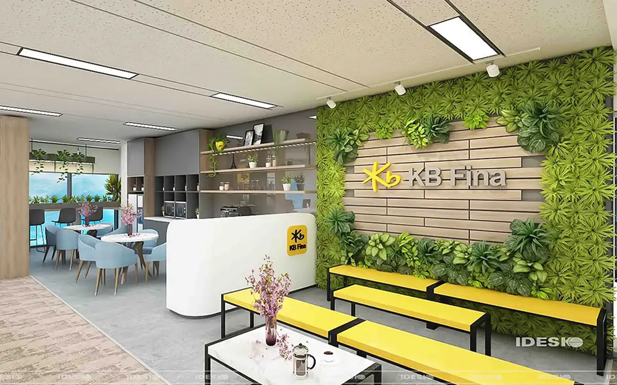 Cây xanh trang trí trong văn phòng giúp cải thiện tiếng ồn