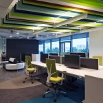 Thiết kế văn phòng sáng tạo với tông màu pastel và nội thất hiện đại