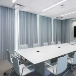 Rèm cửa dày cách âm cho cửa sổ văn phòng