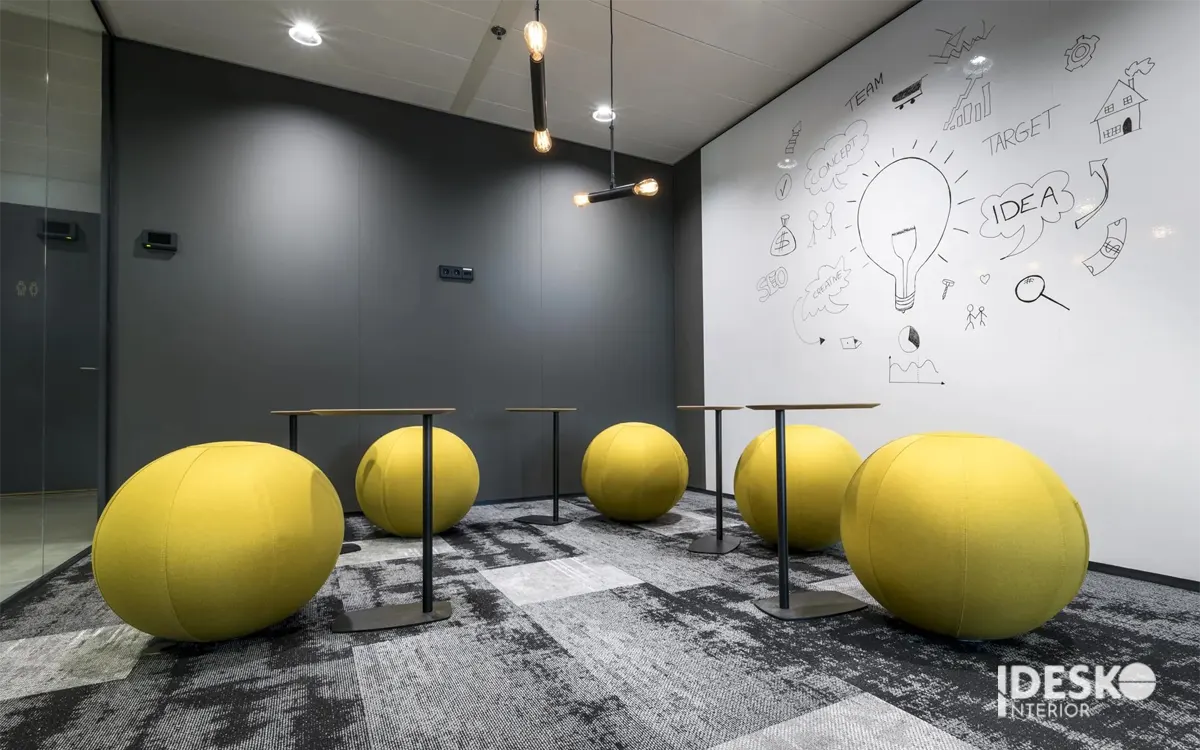 Thiết kế không gian brainstorming riêng tư, hạn chế tiếng ồn
