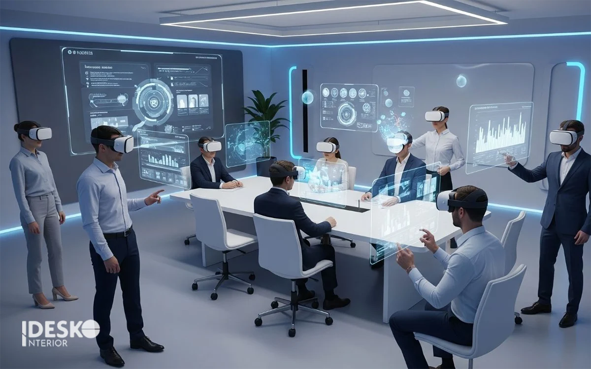 Phòng họp ảo trong văn phòng thông minh 4.0
