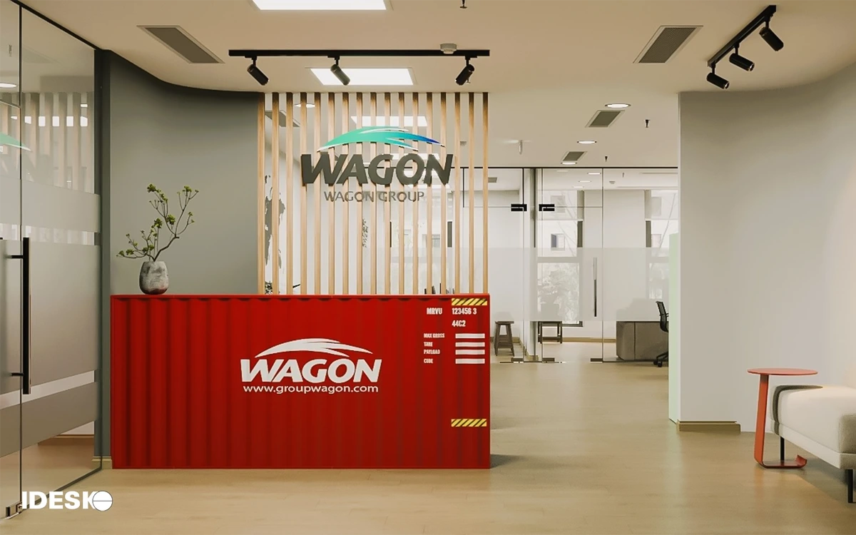 Văn phòng công ty logistics Wagon do Idesko thiết kế và thi công