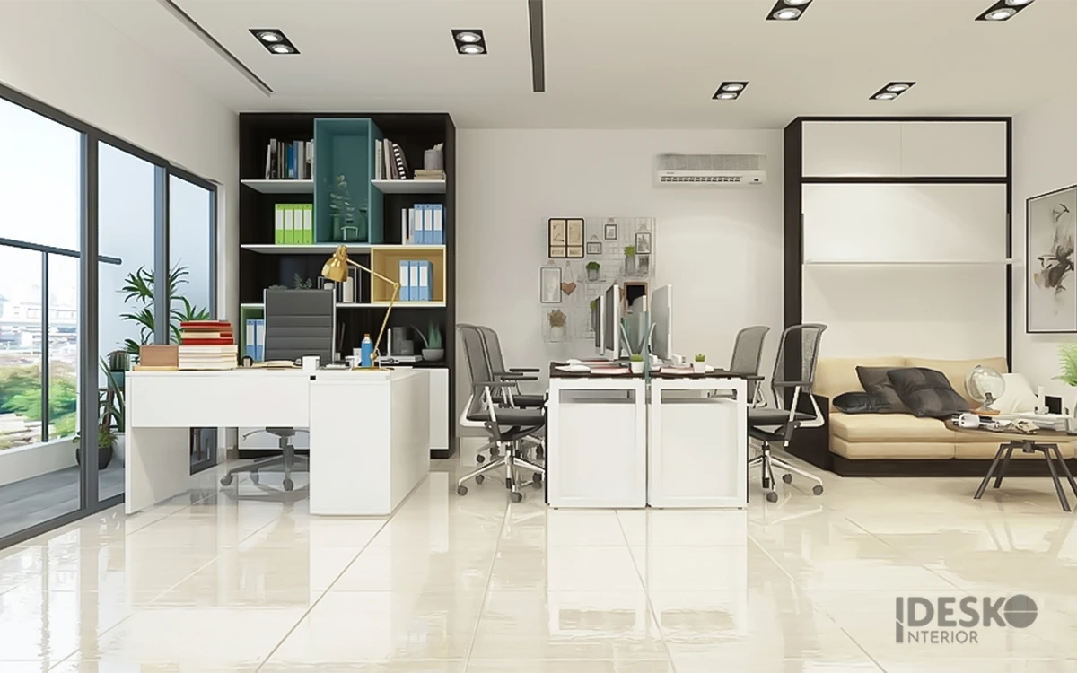 Thiết kế không gian mở giúp tạo cảm giác rộng rãi và thoáng đãng
