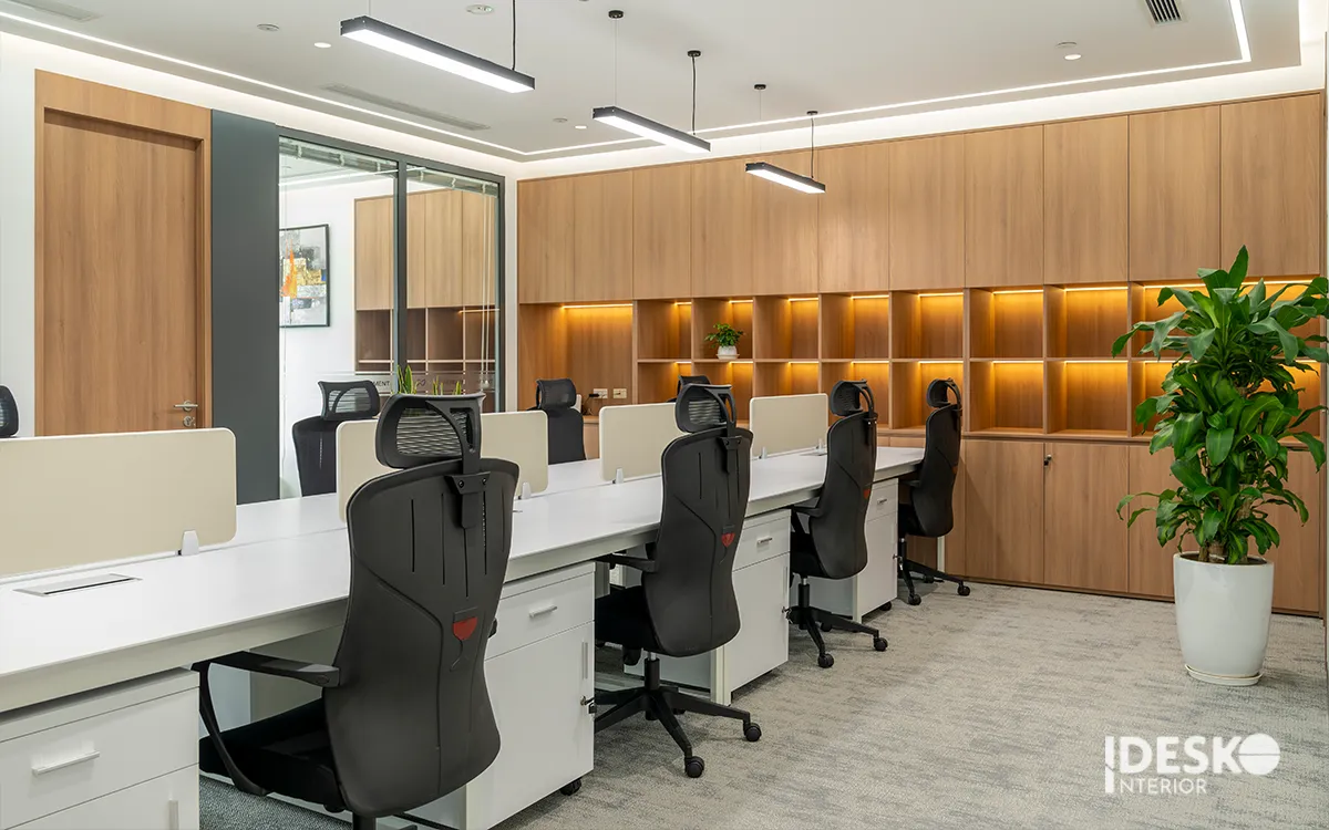Bố trí không gian làm việc tối ưu khi thiết kế văn phòng ergonomic