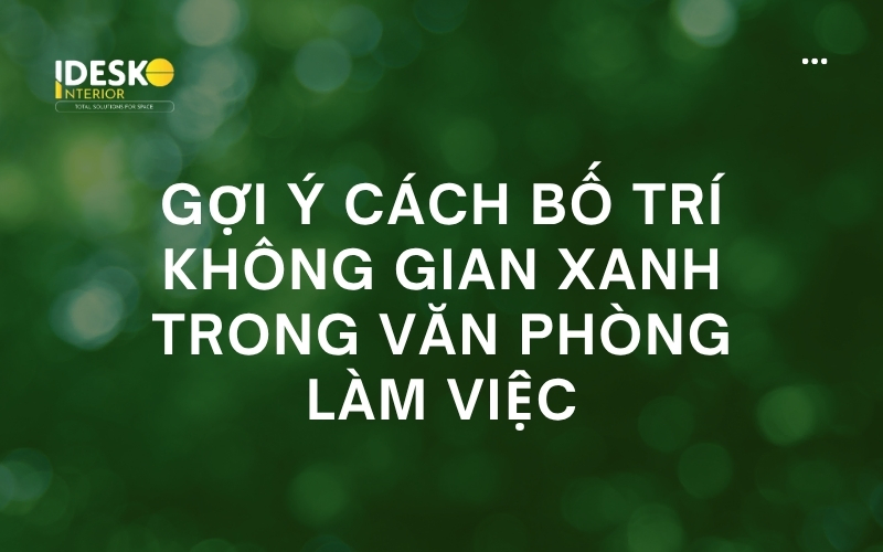 Cách bố trí không gian xanh trong văn phòng làm việc