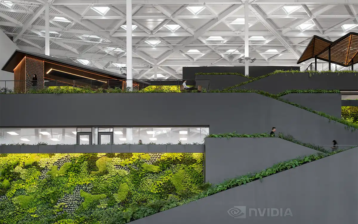 Khám phá thiết kế không gian mở trong văn phòng của Nvidia -5