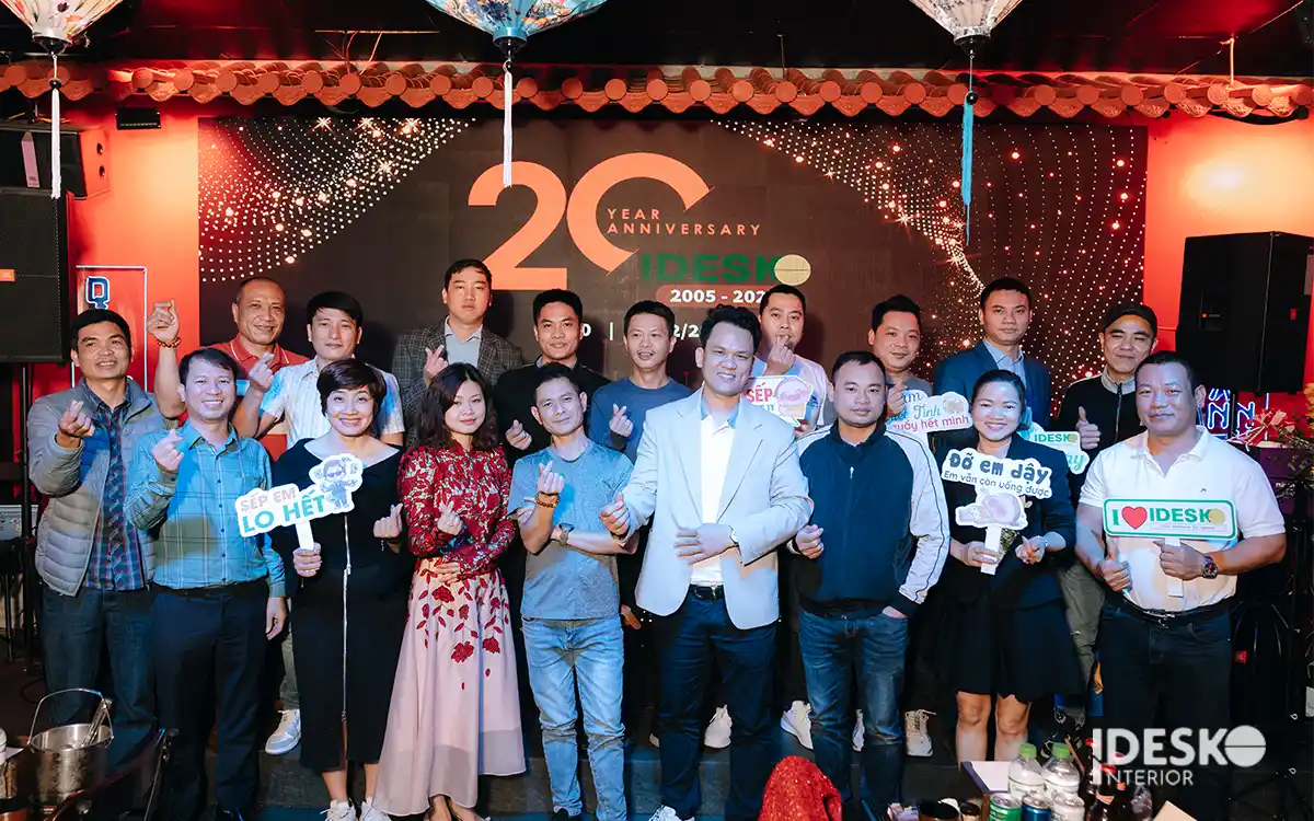 Idesko với hơn 20 năm kinh nghiệm trong lĩnh vực thiết kế thi công nội thất văn phòng