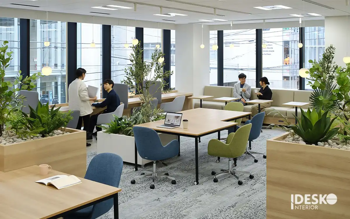 Mẫu thiết kế văn phòng xanh sử dụng vật liệu tái chế và gỗ tự nhiên 5