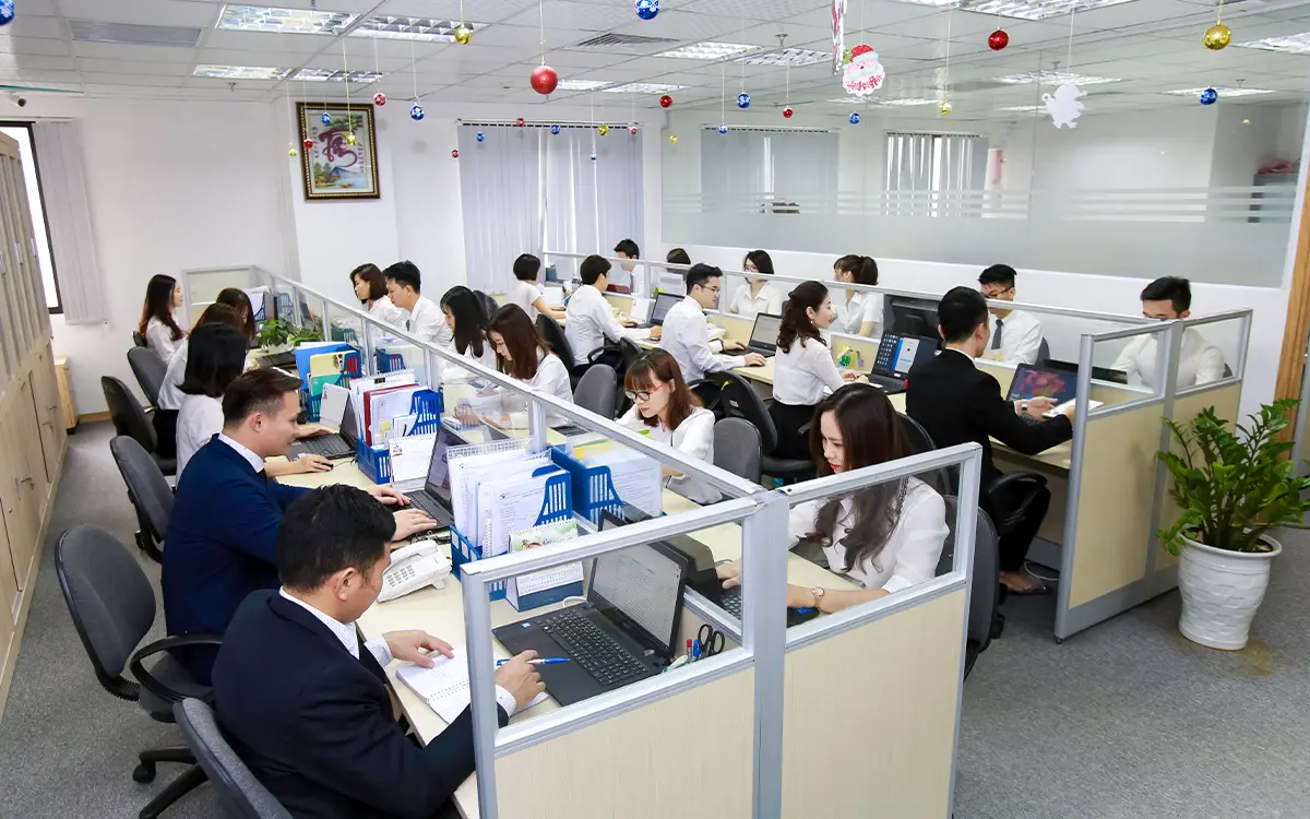 Vách ngăn trong văn phòng truyền thống