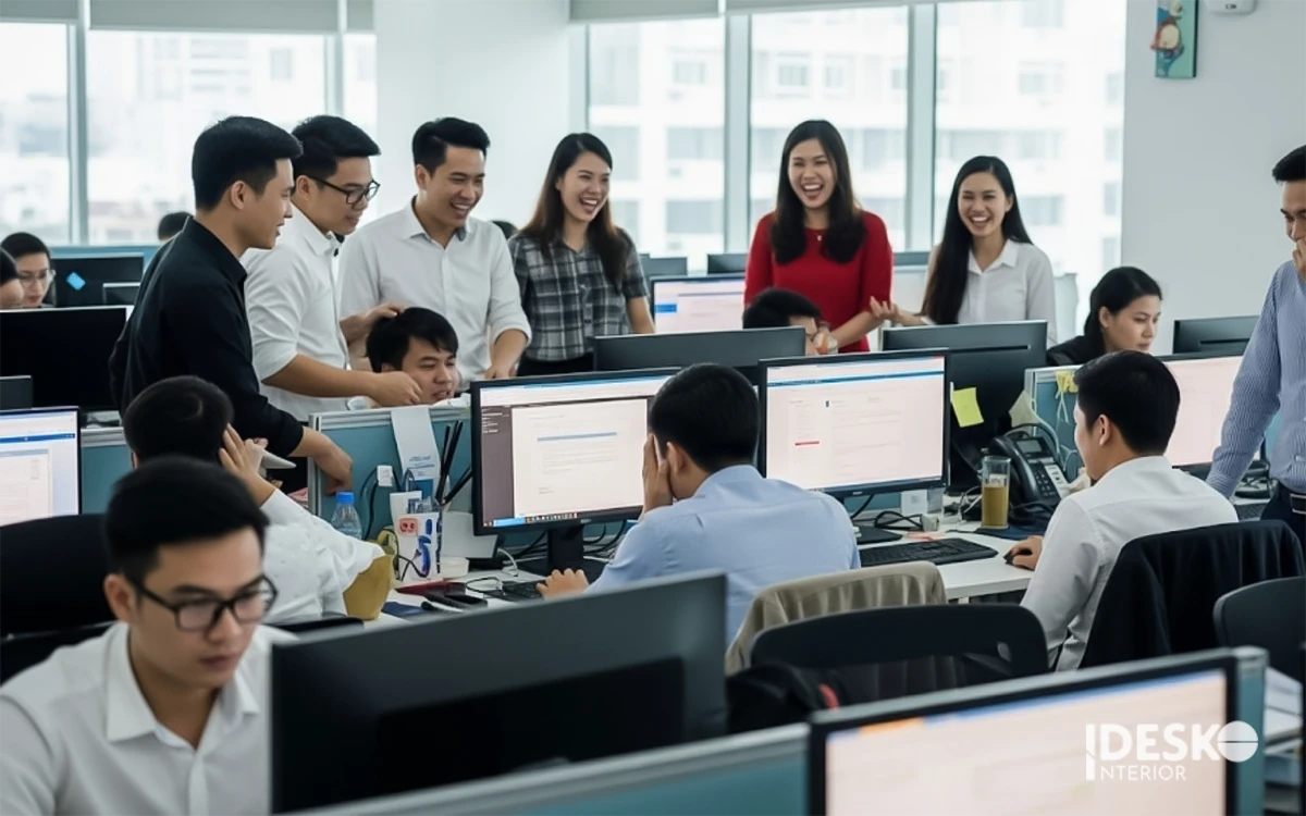 Nhân viên dễ bị phân tâm bởi tiếng ồn