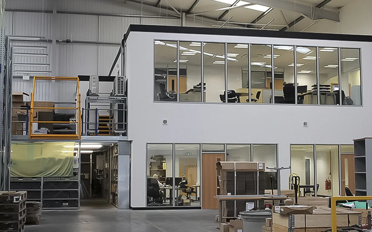 Thiết kế văn phòng nhà máy lắp ghép giúp đảm bảo tính linh hoạt, dễ dàng điều chỉnh