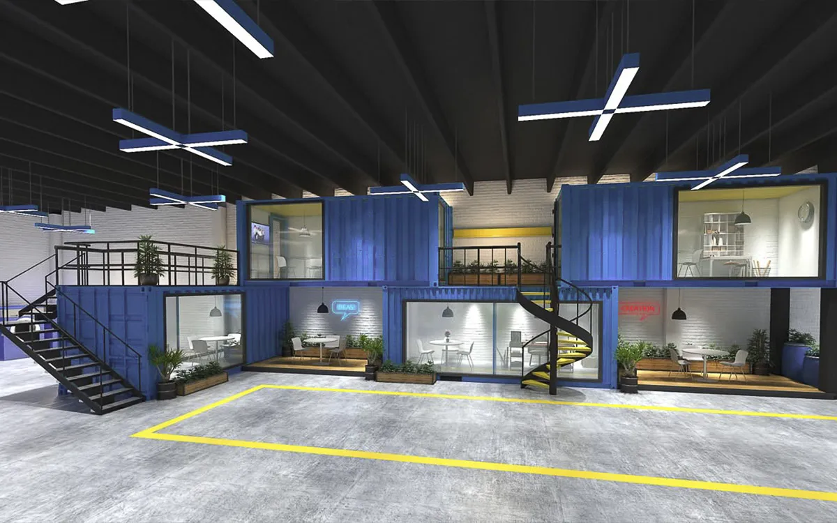 Mẫu thiết kế văn phòng nhà máy 8