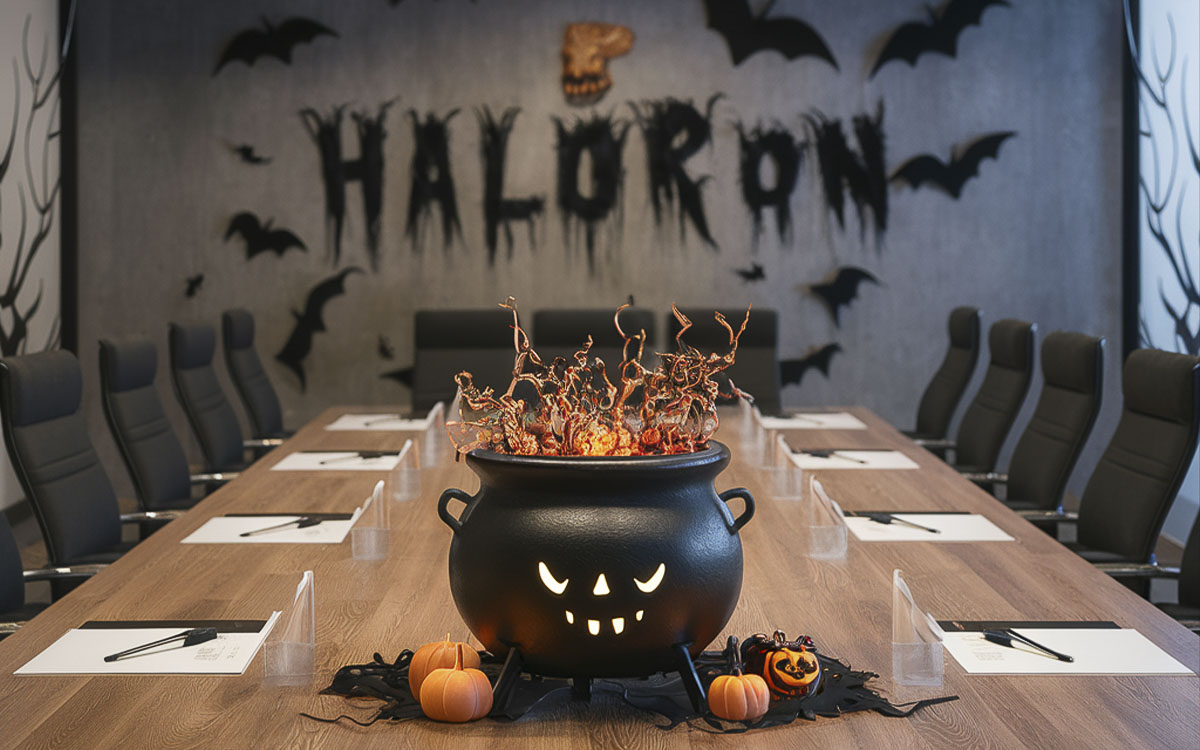 Ý tưởng trang trí halloween cho văn phòng_18