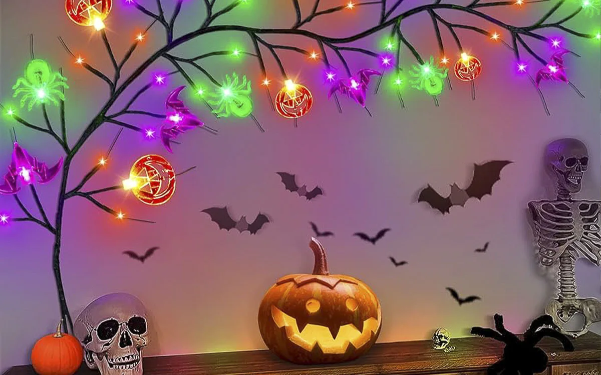 Trang trí halloween bằng đèn LED