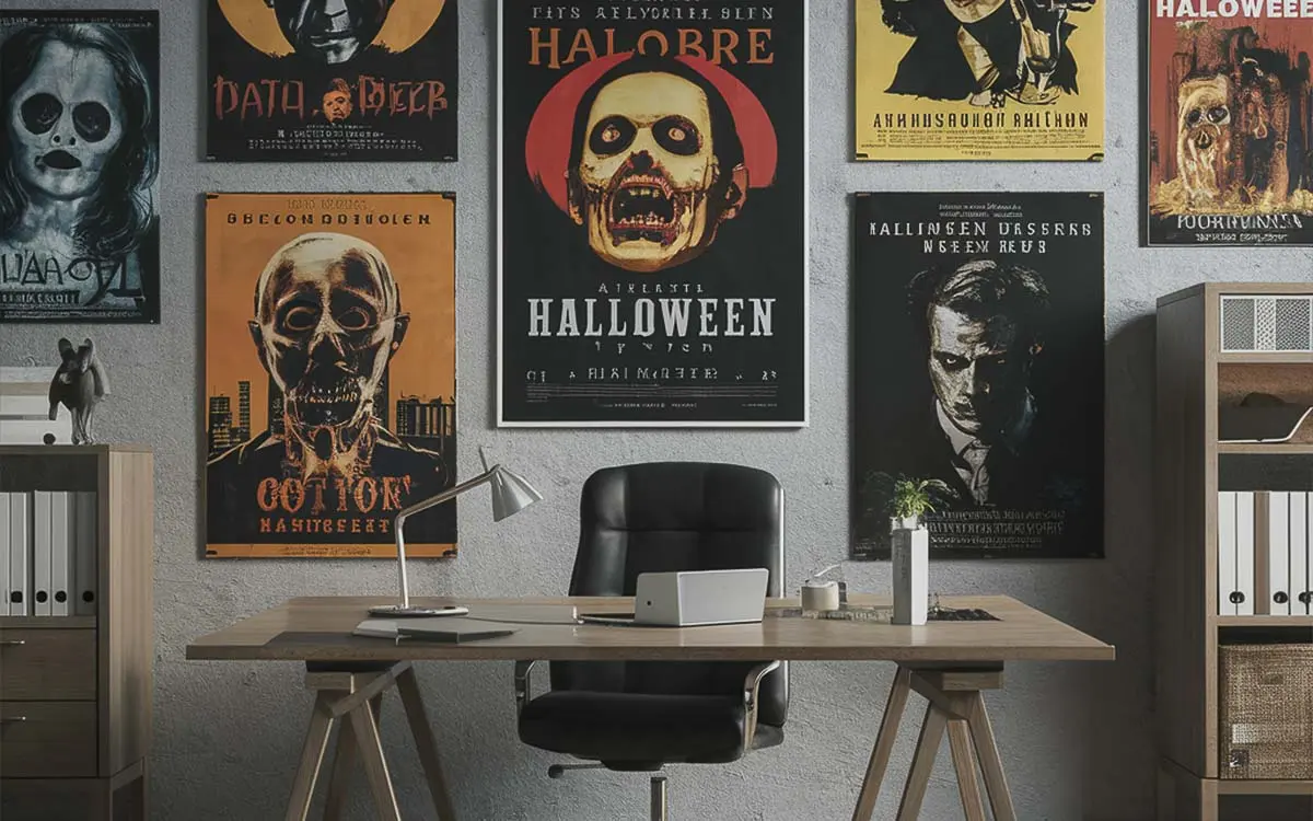 Trang trí halloween bằng poster, tranh ảnh