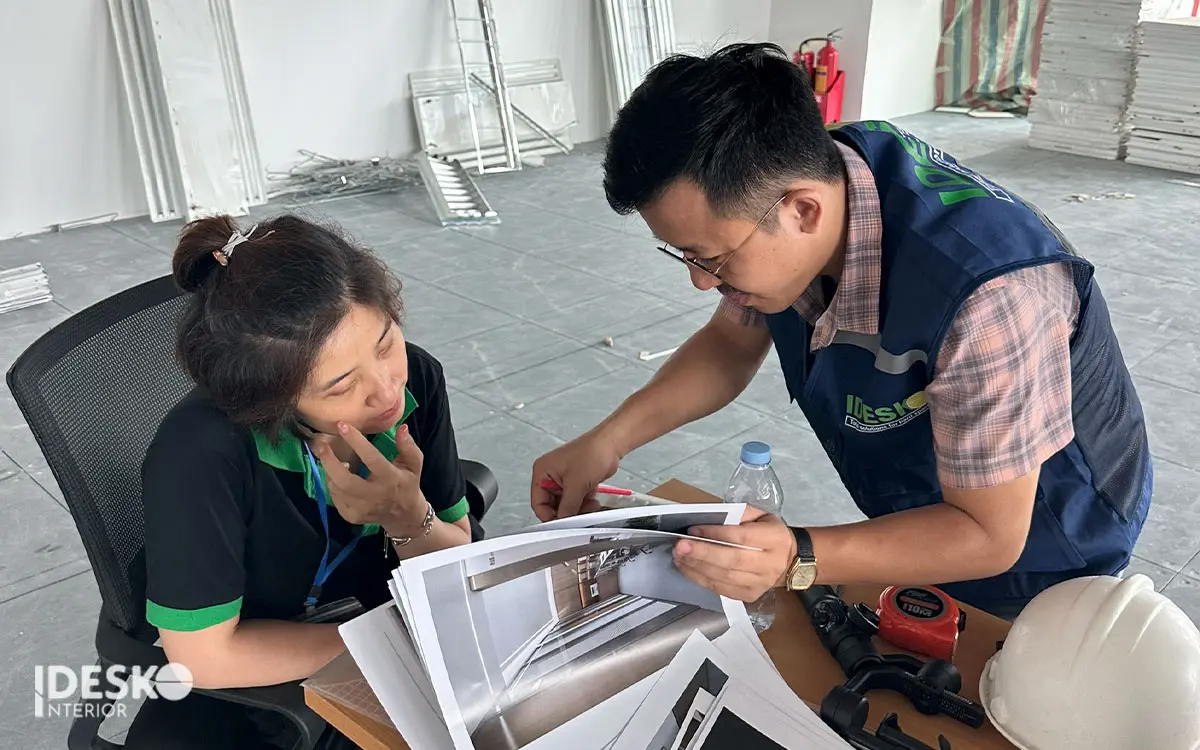 Luôn luôn có một kế hoạch thi công văn phòng chi tiết và rõ ràng