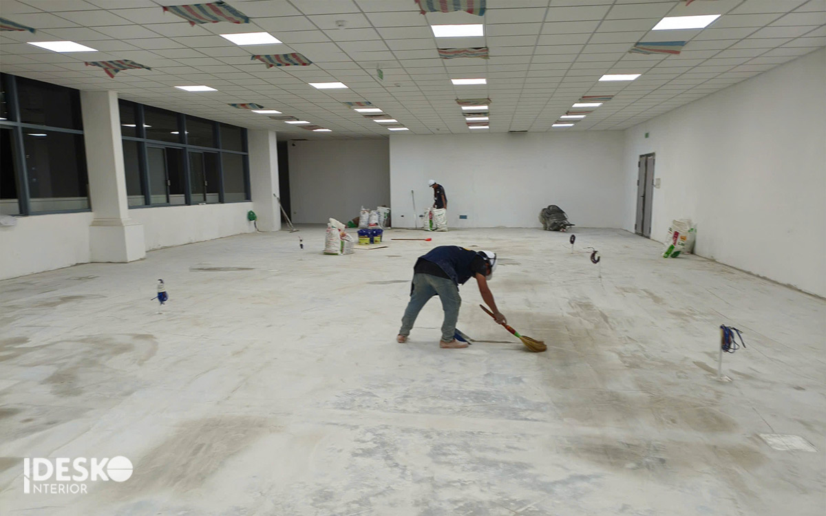 Vệ sinh và dọn dẹp rác thải sau khi thi công