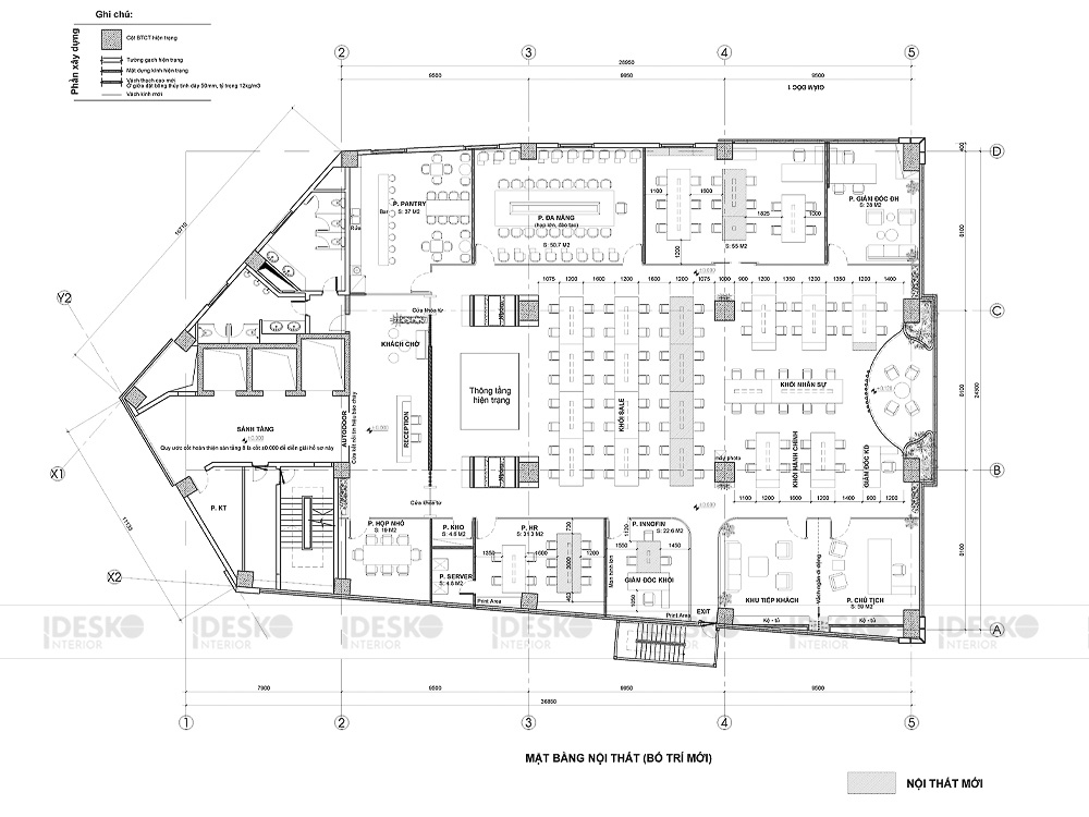 Layout văn phòng AVG 2D