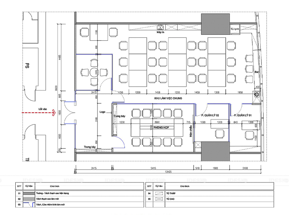 Layout văn phòng Rajah & Tann LCT Law 2D