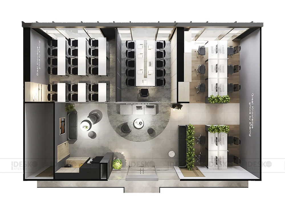 Layout 3D văn phòng SANDVIK