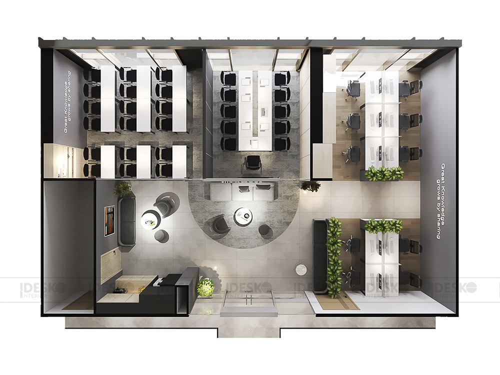 Layout văn phòng Sandvik 3D