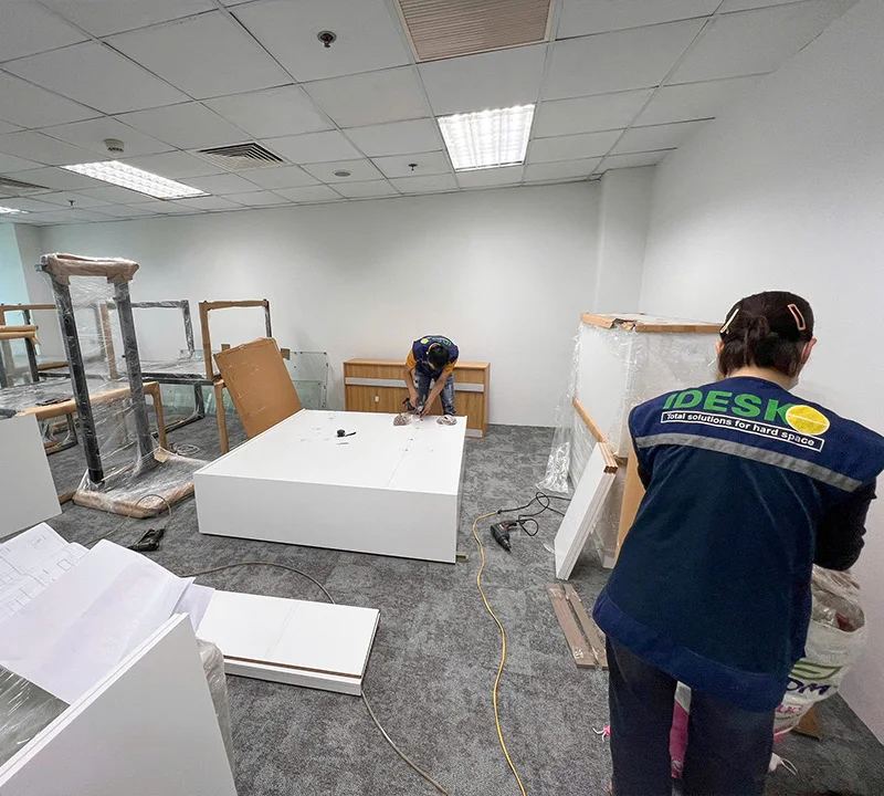 Thi công lắp đặt nội thất_Trang thi công văn phòng