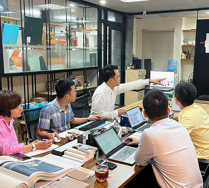 Tiếp nhận yêu cầu và tư vấn_Trang cải tạo văn phòng