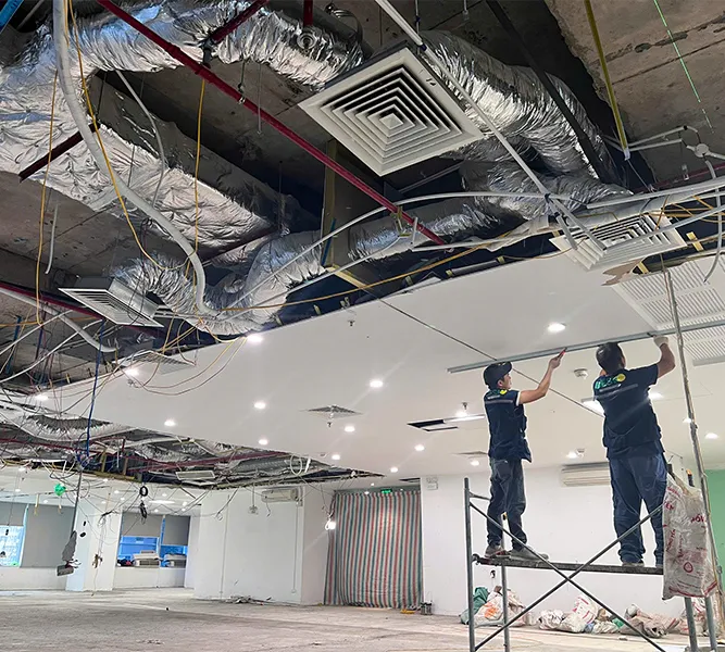 Triển khai thi công cải tạo_Trang cải tạo văn phòng