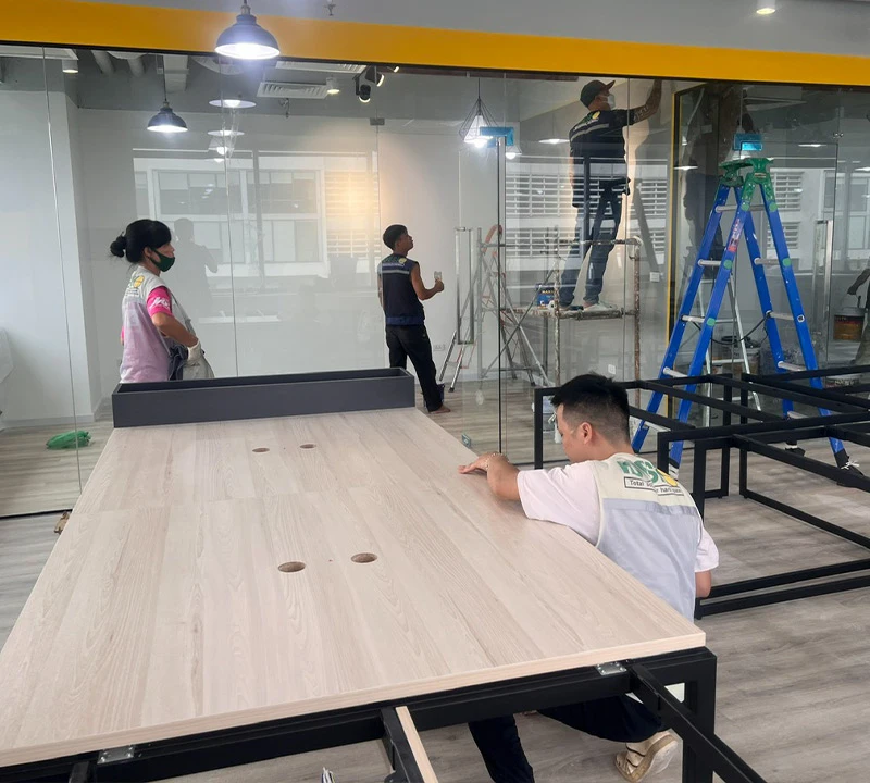 Tiến hành thi công văn phòng_Trang thi công văn phòng