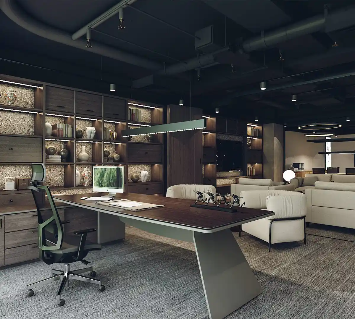 Thiết kế phòng giám đốc_Trang thiết kế văn phòng